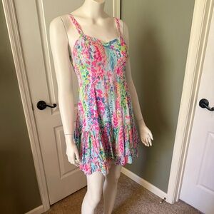 Lilly Pulitzer sleeveless dress with ruffle hem
